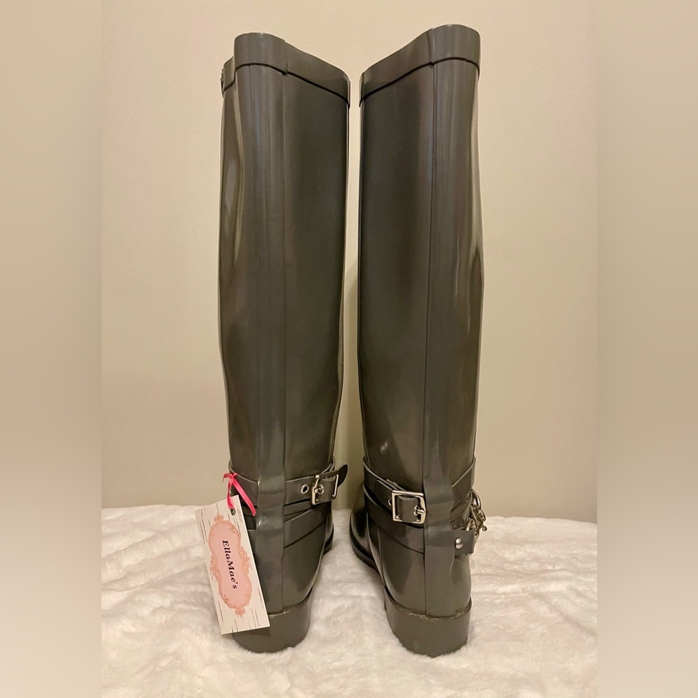 Coach Lori Heritage Boots Gray Silver Hardware. Sz 7B EUC! - Picture 3 of 7